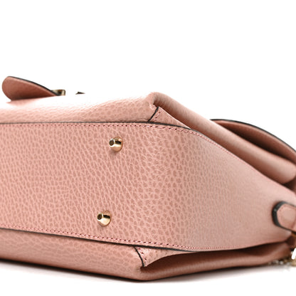 Gucci Dollar Calfskin Interlocking G Top Handle Shoulder Bag Soft Pink 10 of 10