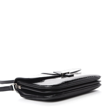 Saint Laurent Patent Embossed Small Le Monogramme Satchel Black 4 of 12