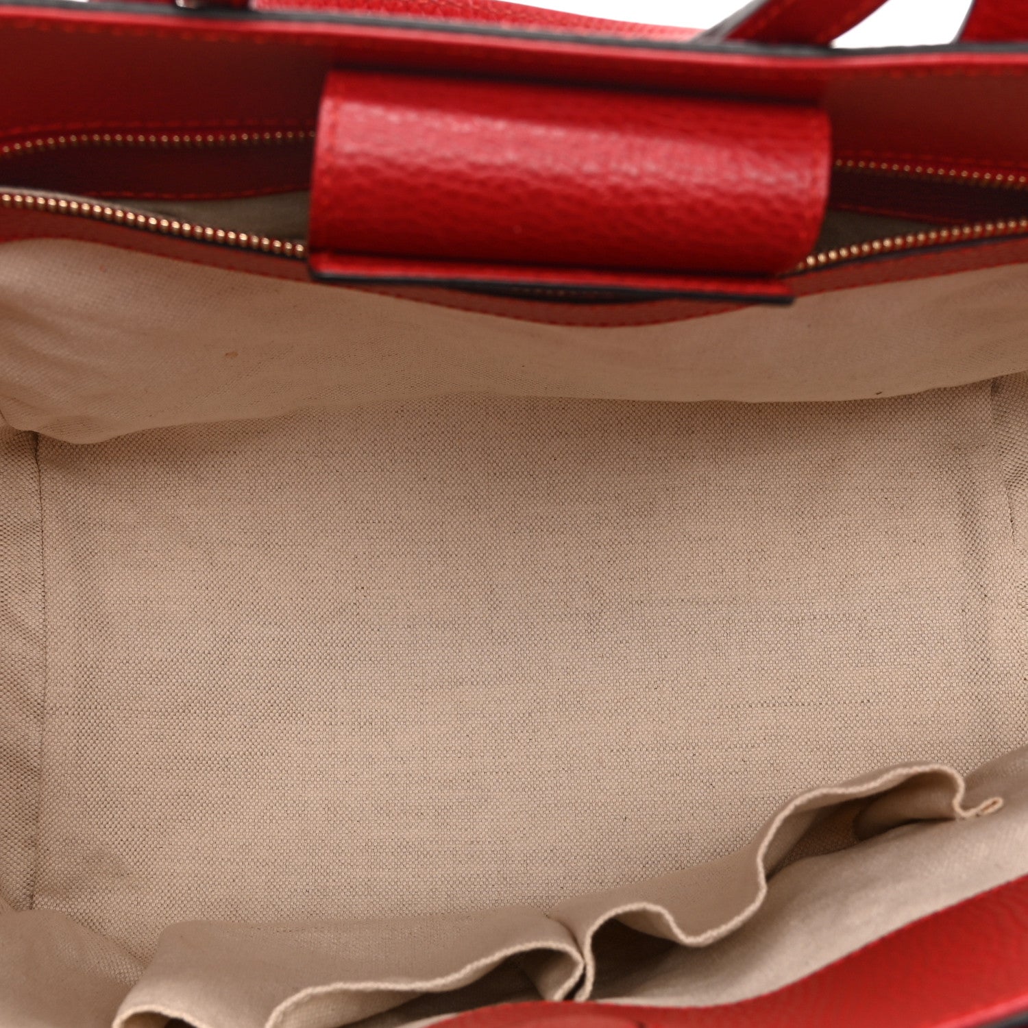 Gucci Dollar Calfskin Small Swing Tote Red 5 of 10