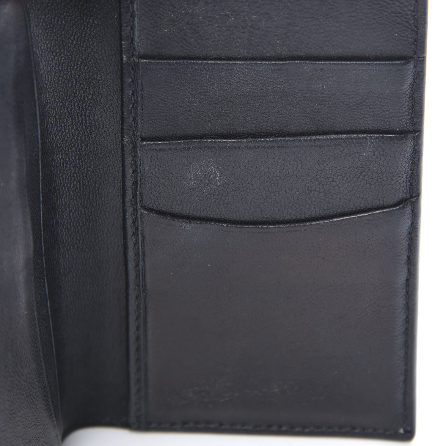 Alexander McQueen Calfskin Croc Embossed Skull Pocket Organizer Black 8 of 8