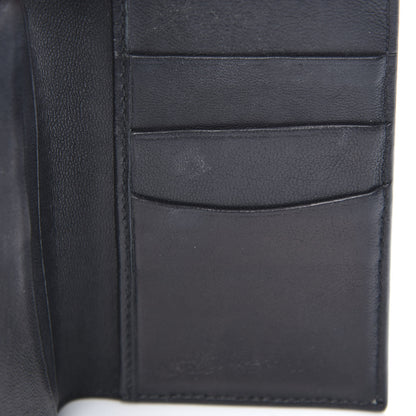Alexander McQueen Calfskin Croc Embossed Skull Pocket Organizer Black 8 of 8