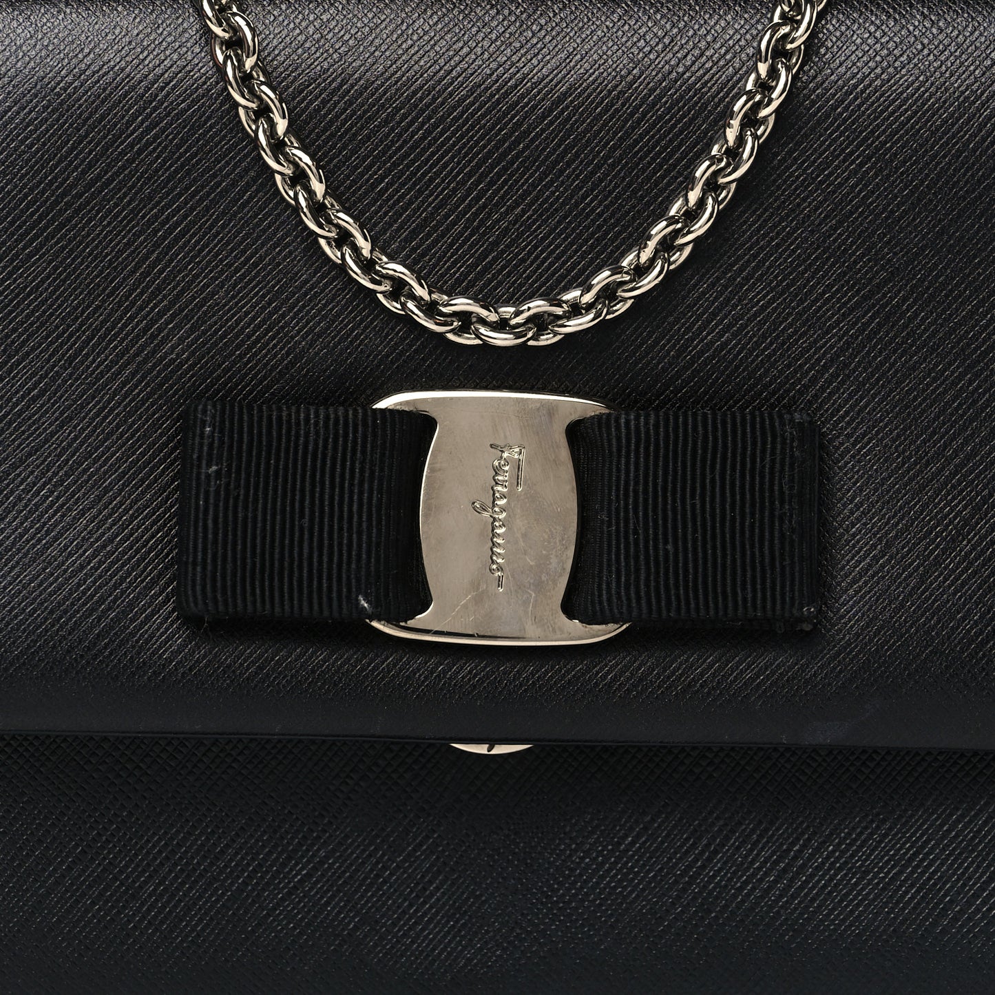 Calfskin Vara Bow Mini Bag Black
