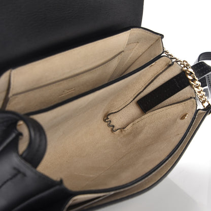 Chloe Suede Calfskin Small Faye Shoulder Bag Black 5 of 7