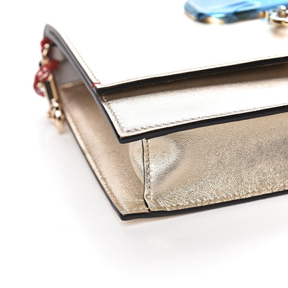 Valentino Garavani Metallic Nappa Small VCase Bag Platinum 7 of 9