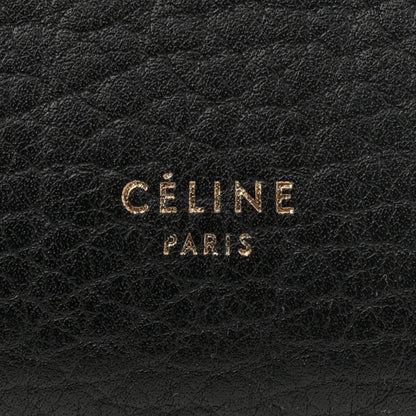Celine Crisped Calfskin Mini Tie Knot Tote Black 6 of 12