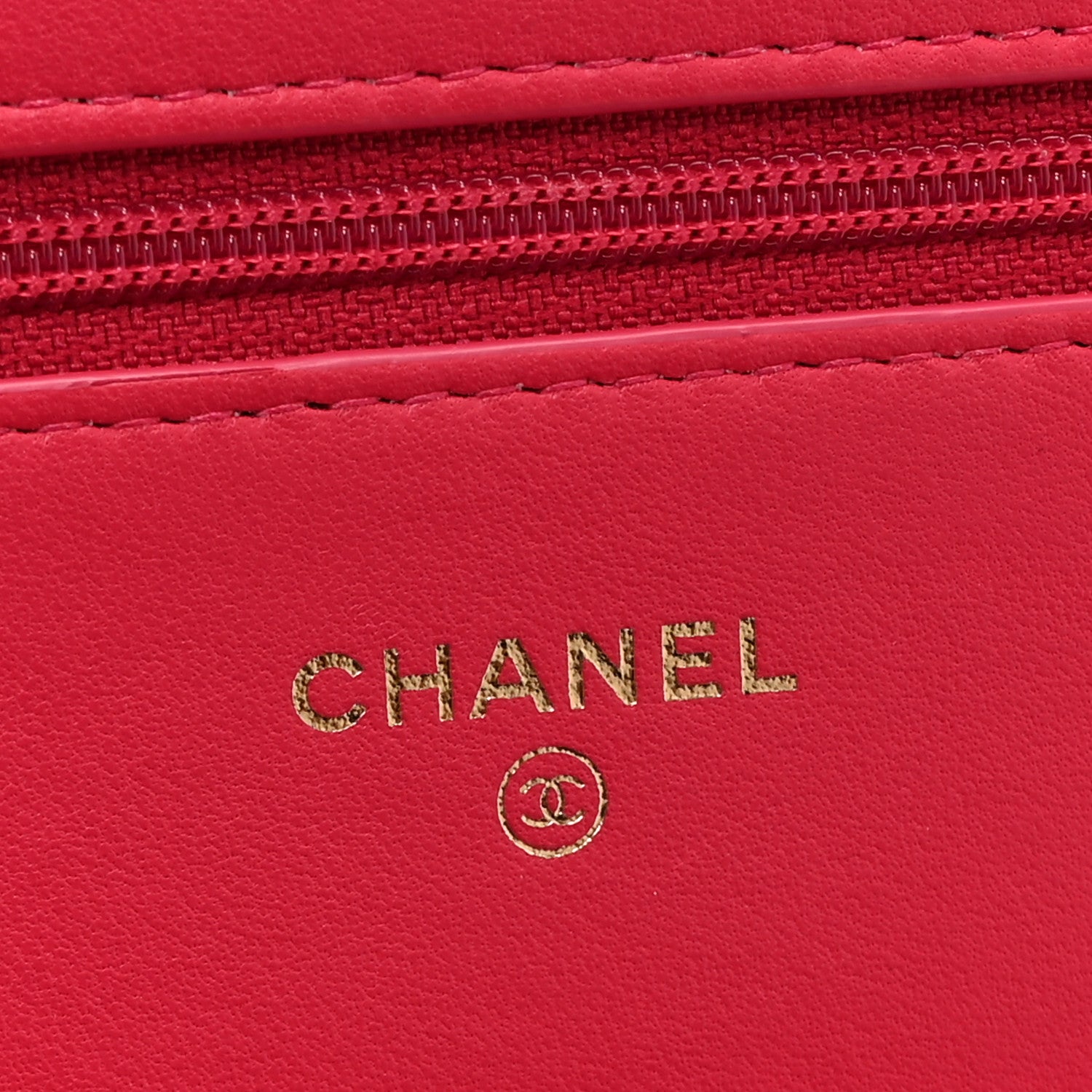 Chanel Lambskin Quilted Boy Wallet On Chain WOC Dark Pink 6 of 11