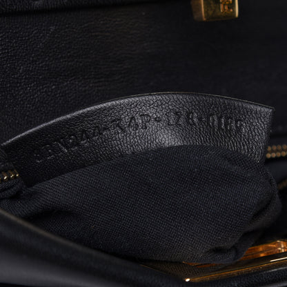 Fendi Nappa Mini Peekaboo Iconic Satchel Black 7 of 10