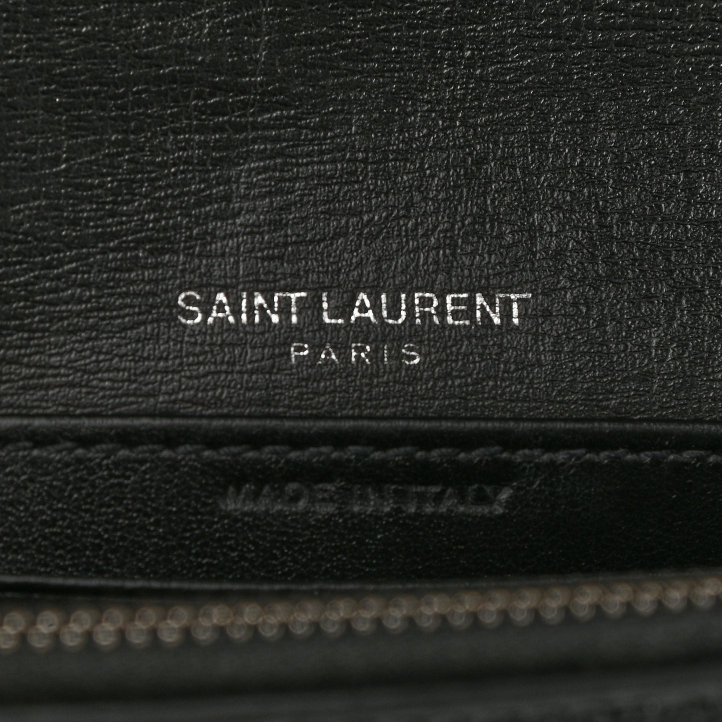 Calfskin Monogram Sunset Chain Wallet Black