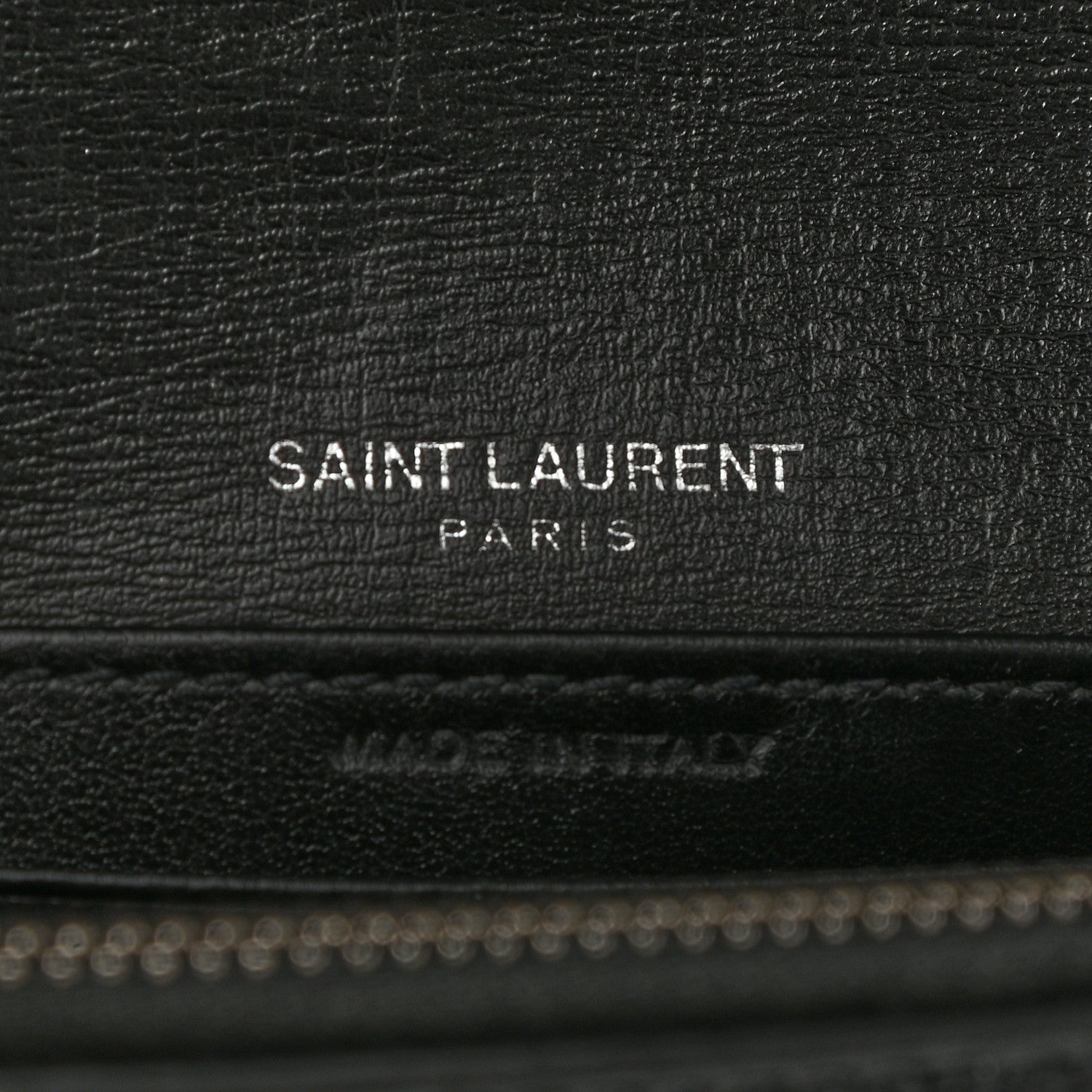 Saint Laurent Calfskin Monogram Sunset Chain Wallet Black 5 of 9