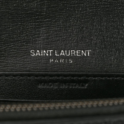 Saint Laurent Calfskin Monogram Sunset Chain Wallet Black 5 of 9