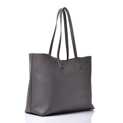 Saint Laurent Calfskin Large Shopping Tote Fog 3 of 9