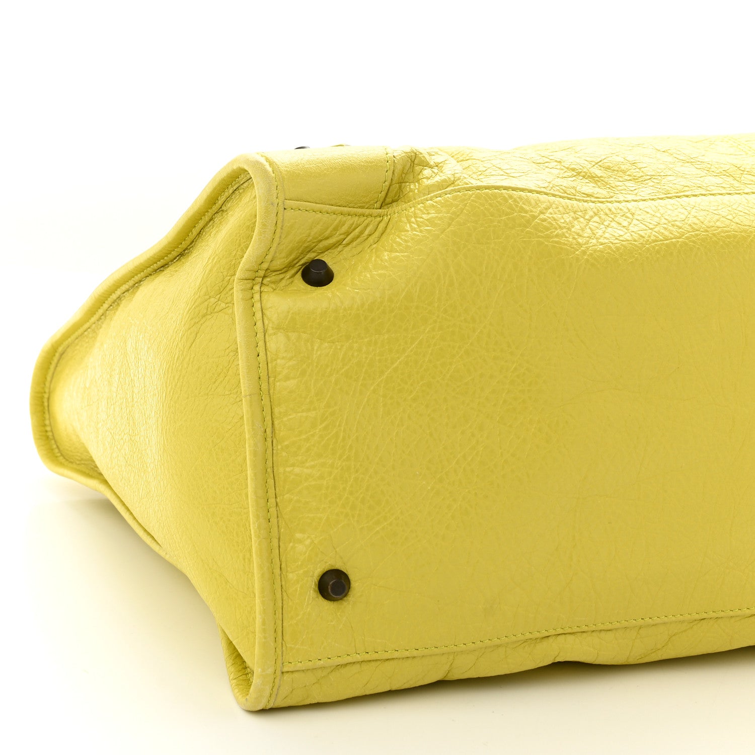 Balenciaga Agneau Classic Hardware Work Jaune Poussin 9 of 10