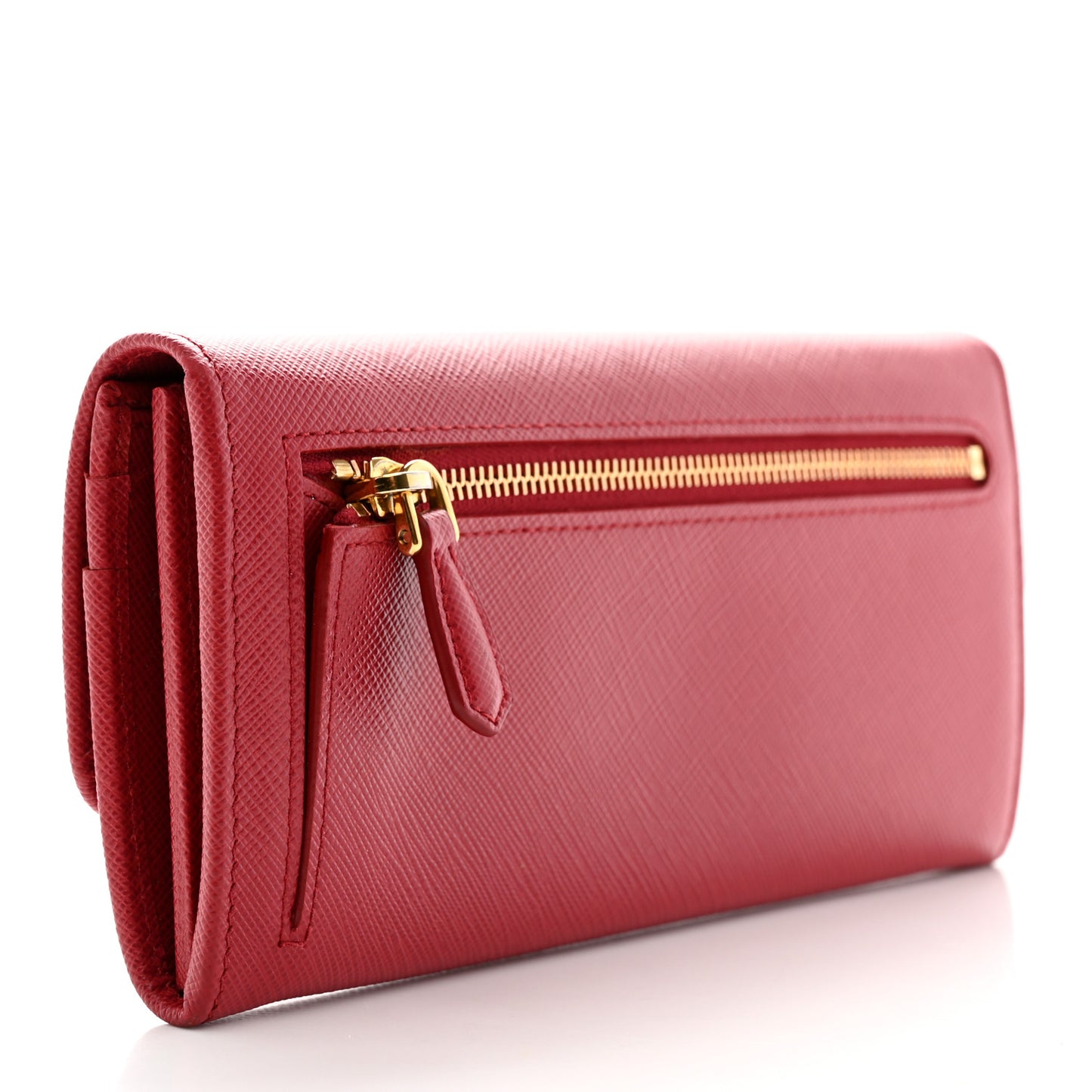 Saffiano Lock Portafogli Flap Wallet Fuoco