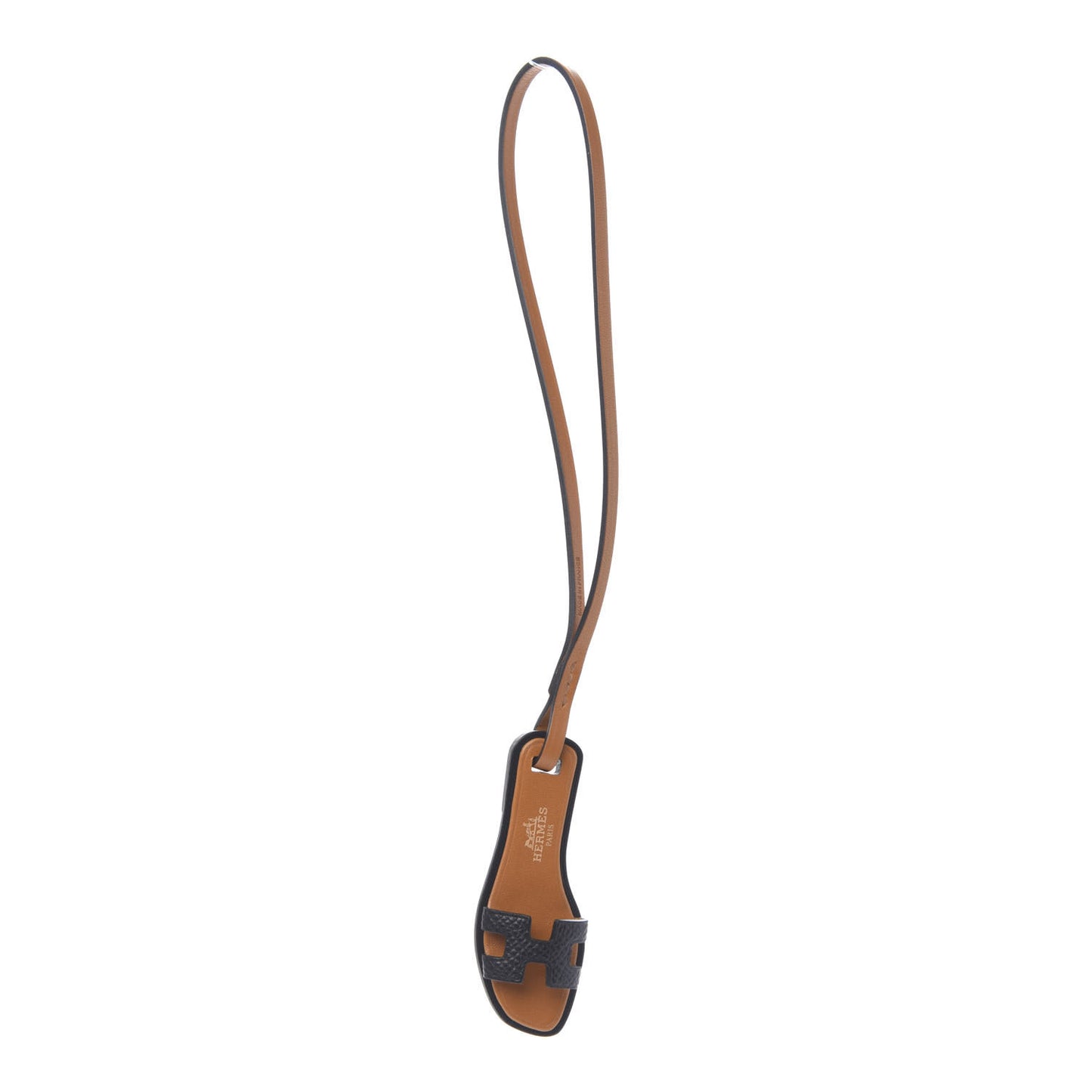 Epsom Butler Calfskin Hunter Oran Nano Bag Charm Black