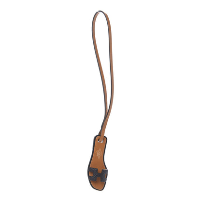 Hermes Epsom Butler Calfskin Hunter Oran Nano Bag Charm Black 1 of 4