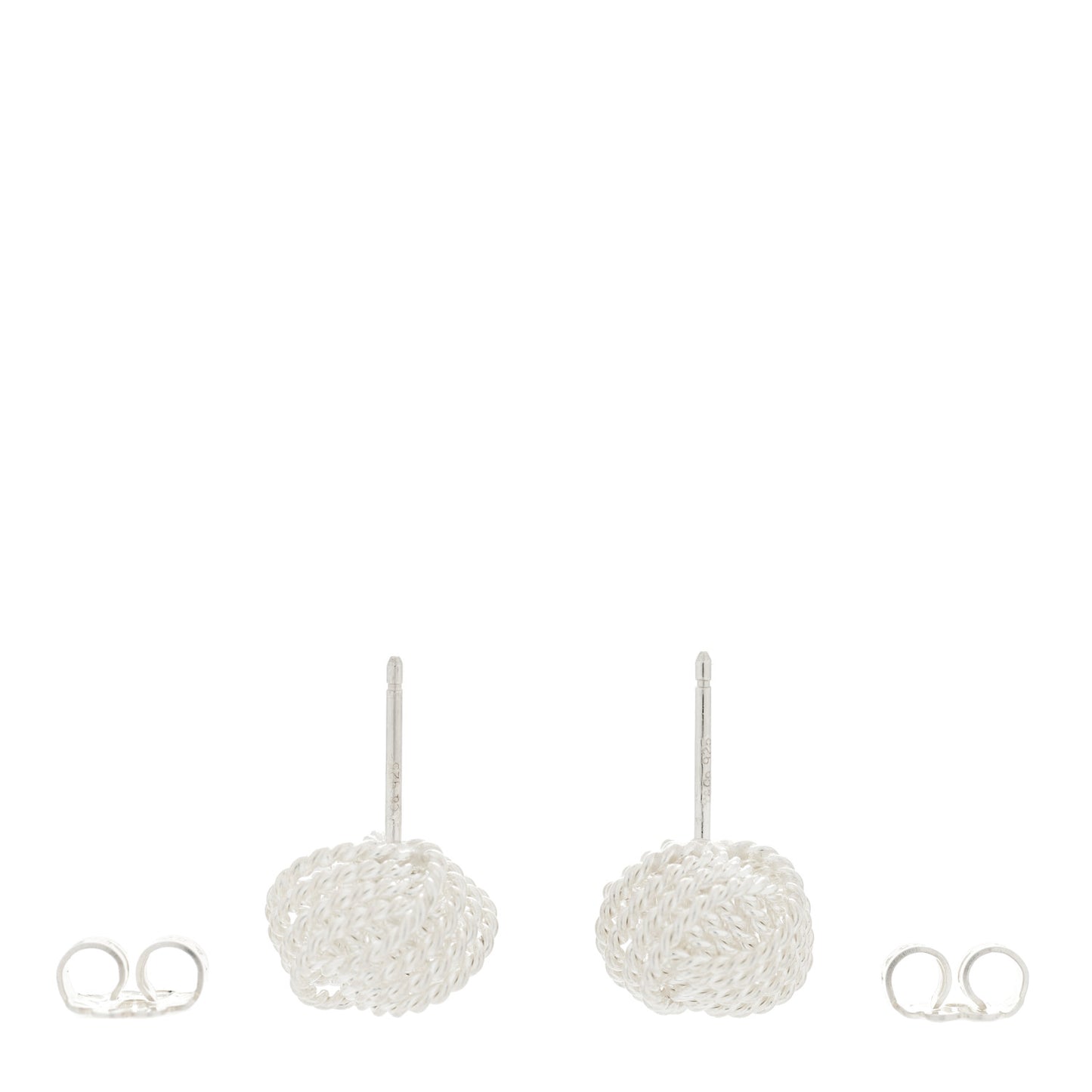 Sterling Silver Twist Knot Earrings