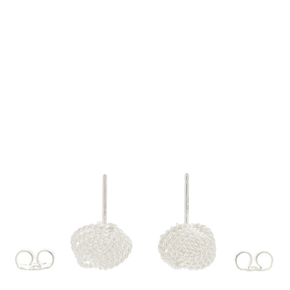 Tiffany Sterling Silver Twist Knot Earrings 3 of 4