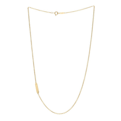 Tiffany 18K Yellow Gold Tag Chain Necklace 3 of 5