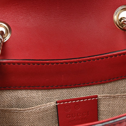 Gucci Soft Microguccissima Mini Emily Chain Shoulder Bag Rosso 11 of 17