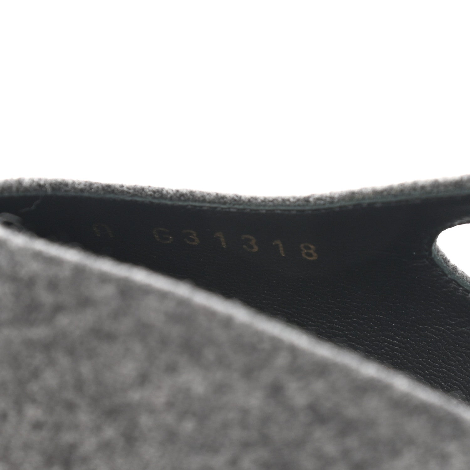 Chanel Wool Velvet Cap Toe CC Slingback Pumps 37.5 Black Grey 8 of 8