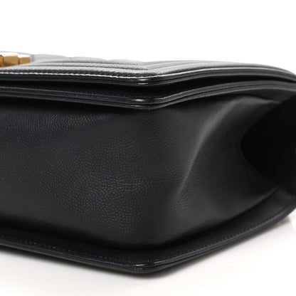 Chanel Caviar Quilted Medium Boy Flap Black 11 of 11