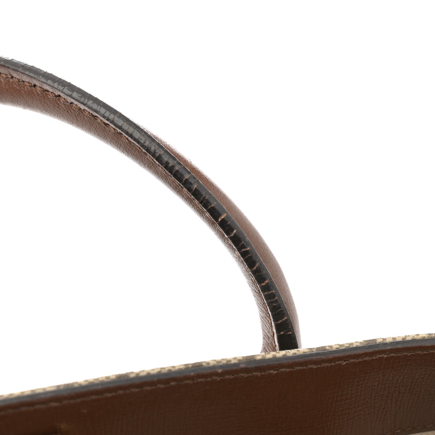 GG Supreme Monogram Azalea Calfskin Small Retro Interlocking G Tote Bag Beige Ebony Brown Sugar