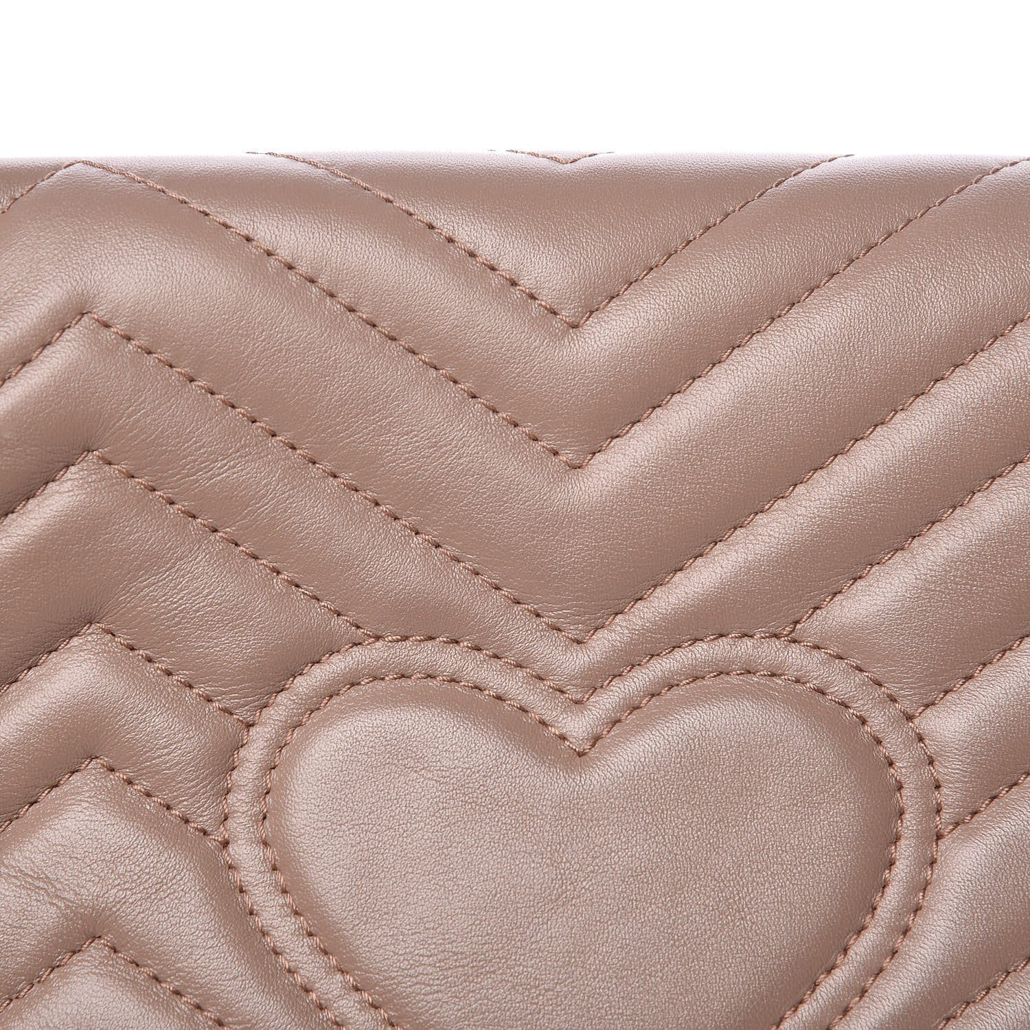 Gucci Calfskin Matelasse Small GG Marmont Shoulder Bag Porcelain Rose 11 of 14