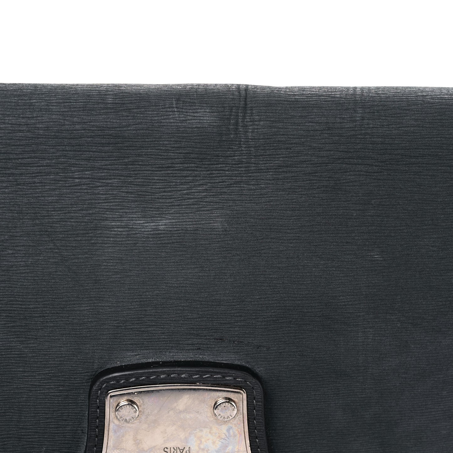 Nubuck Calfskin Folded Messenger Bag Grey