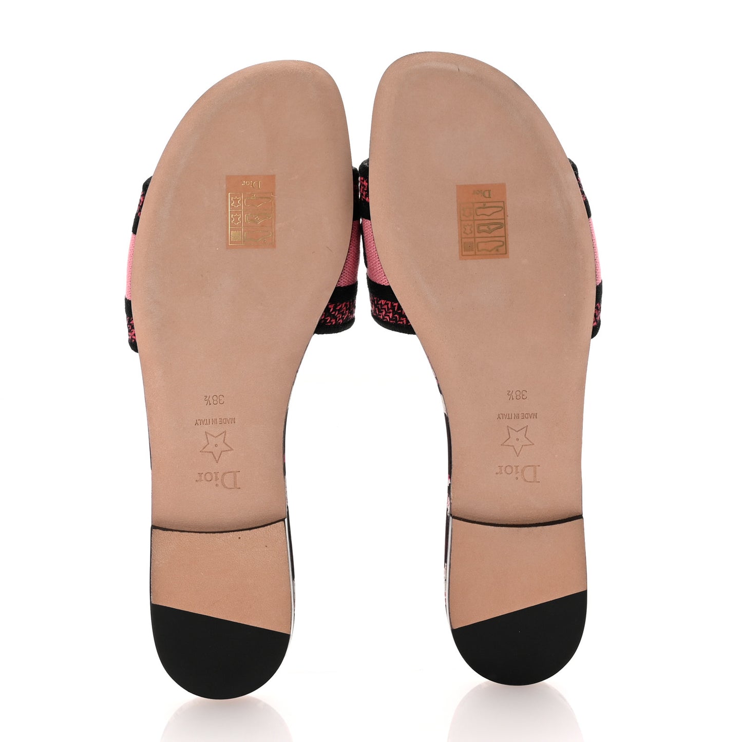 Canvas Mizza Embroidered Dway Mules Slide Sandals 38.5 Dark Ruby