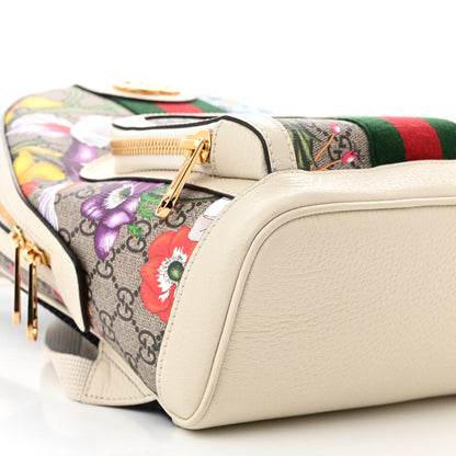 Gucci GG Supreme Monogram Flora Web Small Ophidia Day Backpack White 8 of 10