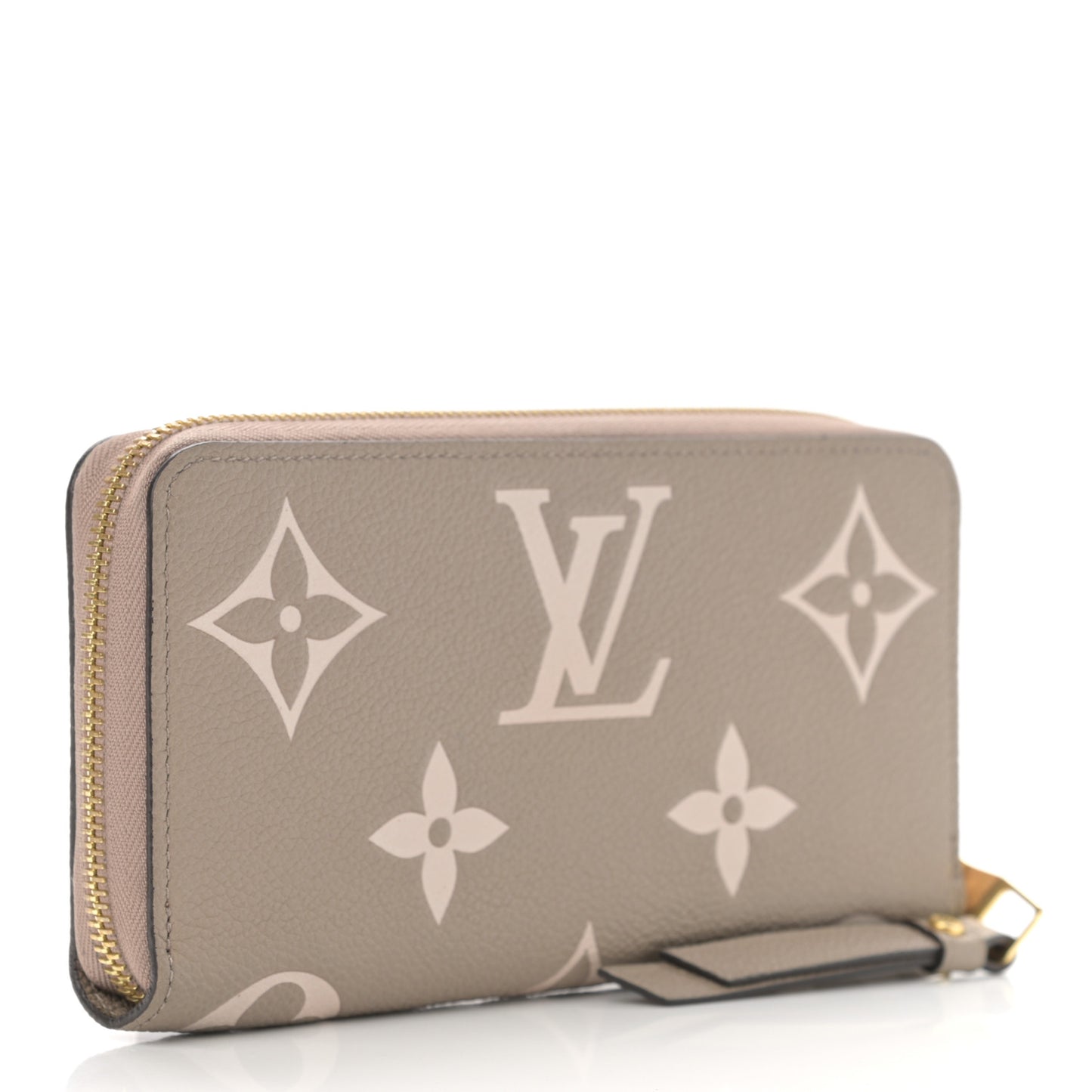 Empreinte Monogram Giant Zippy Wallet Tourterelle Creme