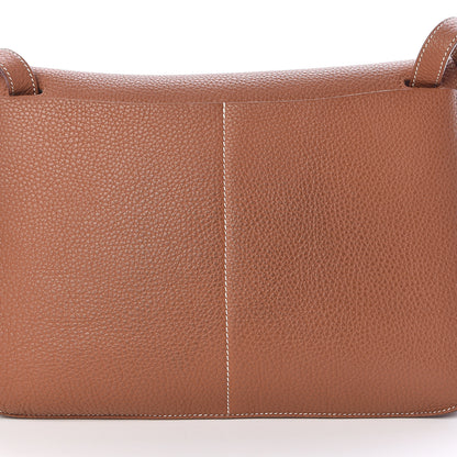 Hermes Taurillon Clemence Halzan 31 Gold 7 of 10
