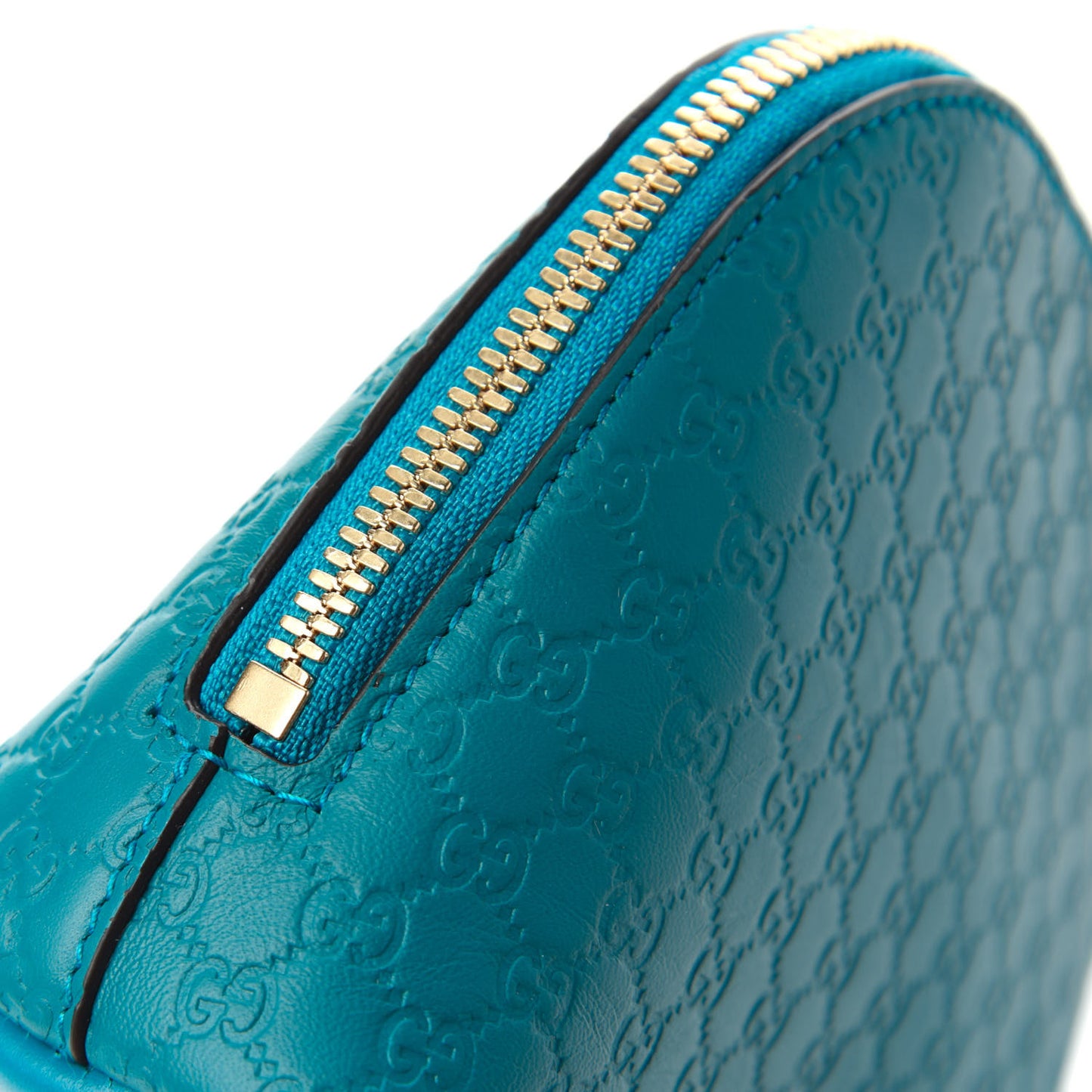 Microguccissima GG Cosmetic Case Deep Cobalt