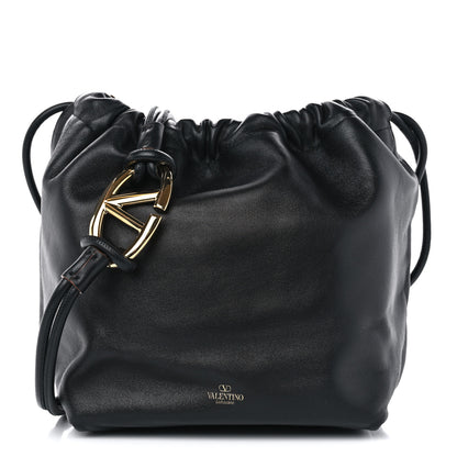 Valentino Garavani Nappa Vlogo Pouf Pouch Black 1 of 10