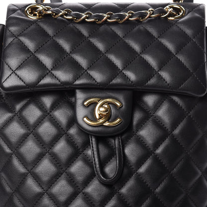 Chanel Lambskin Quilted Small Urban Spirit Backpack Black 8 of 16