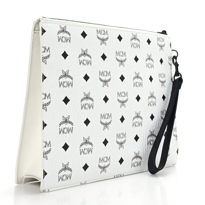 MCM X LOONEY TUNES Visetos Wristlet Pouch White 2 of 8