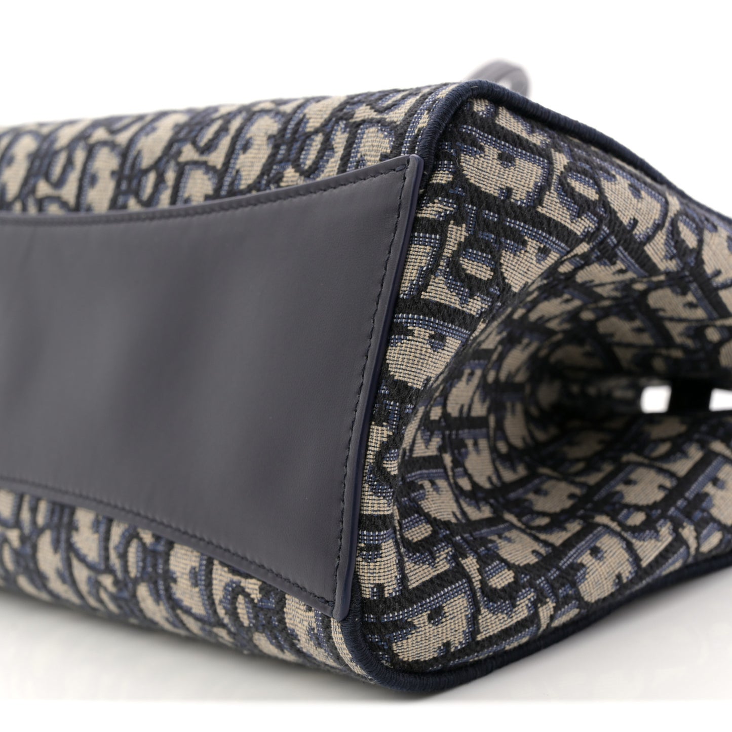 Oblique Small Bow Shopping Tote Blue Multicolor