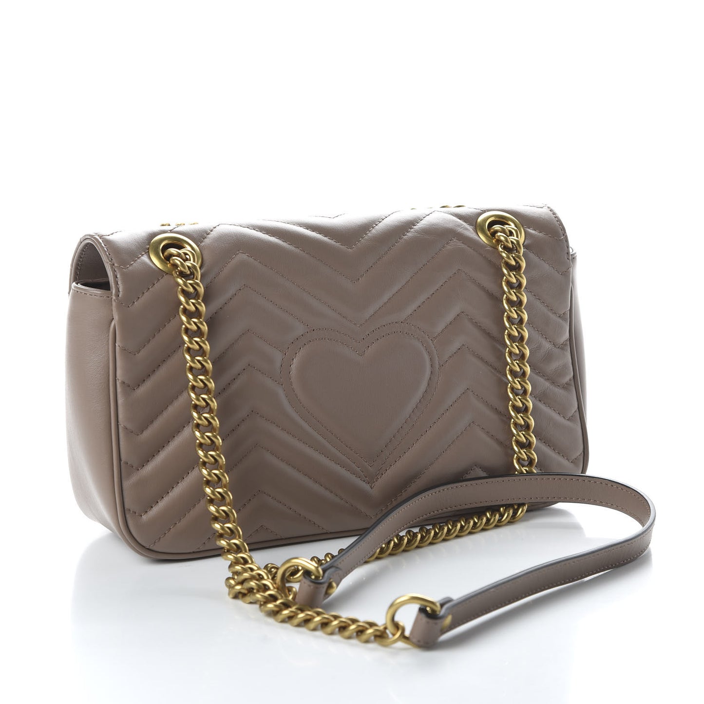 Calfskin Matelasse Small GG Marmont Shoulder Bag Porcelain Rose