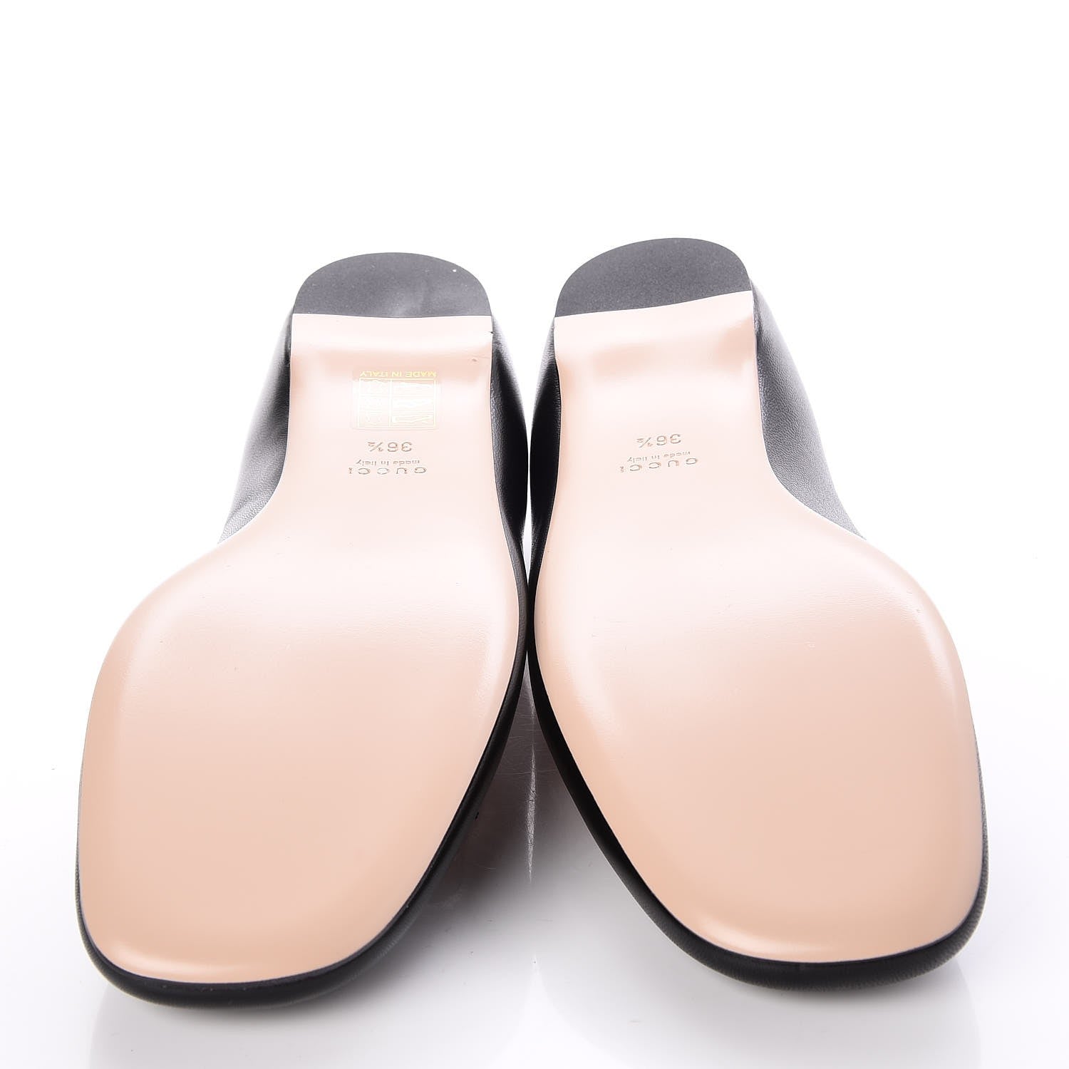 Gucci Malaga Kid Snake Ballet Flats 36.5 Black Hibiscus Red 5 of 10