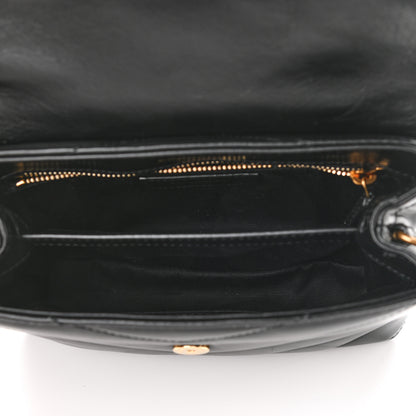Saint Laurent Calfskin Y Quilted Monogram Toy Loulou Crossbody Bag Black 5 of 9