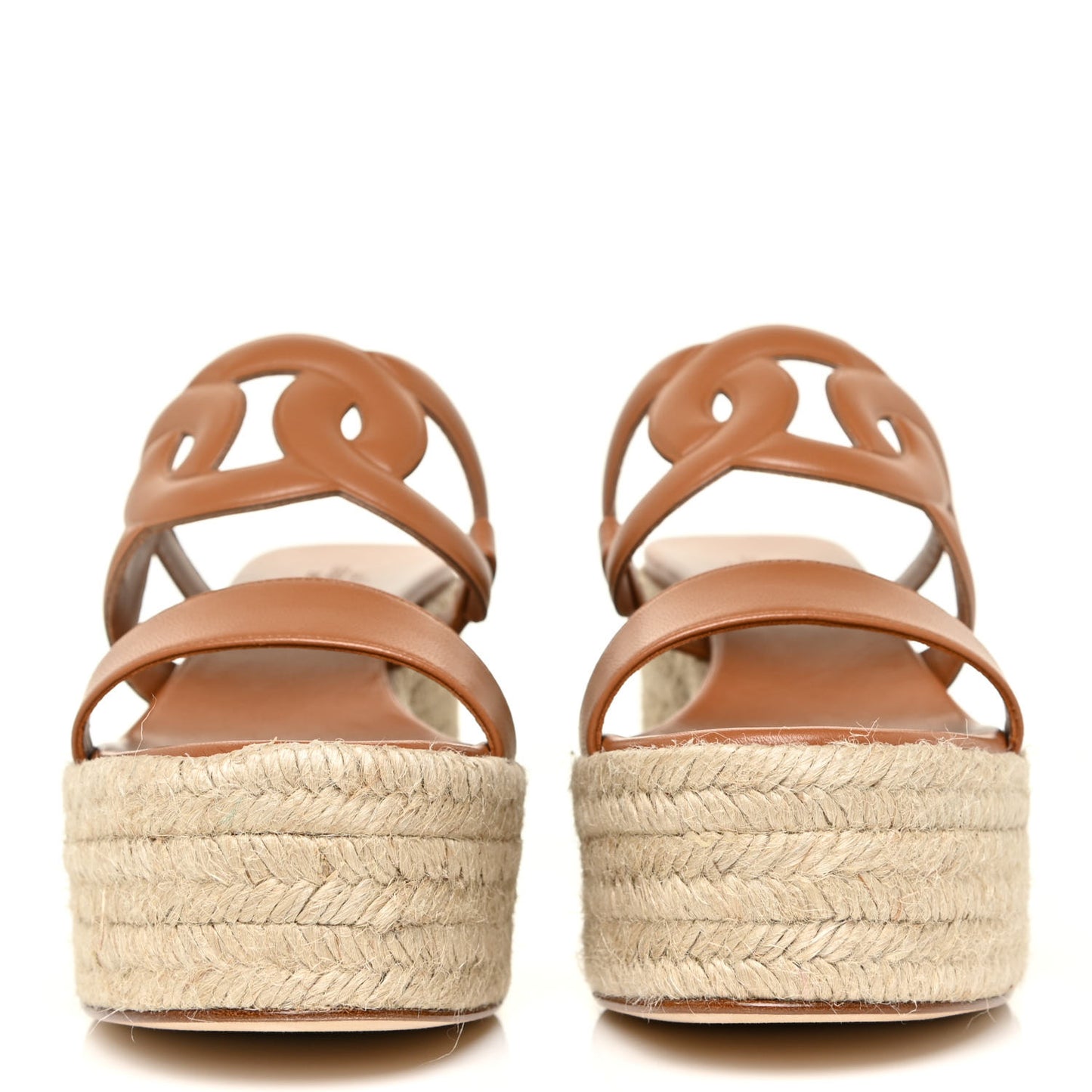 Nappa Ithea Espadrille Wedge Sandals 37 Naturel
