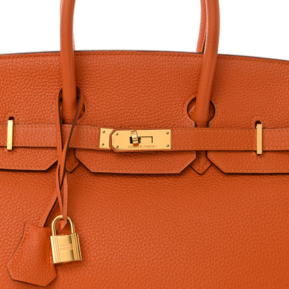 Hermes Togo Birkin 35 Orange 8 of 14