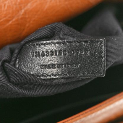 Saint Laurent Crinkled Calfskin Matelasse Monogram Medium Niki Chain Satchel Caramel 7 of 10