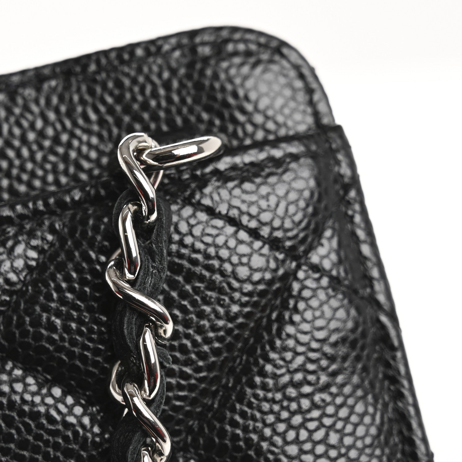 Chanel Caviar Quilted Zip Phone Case Black 11 of 14
