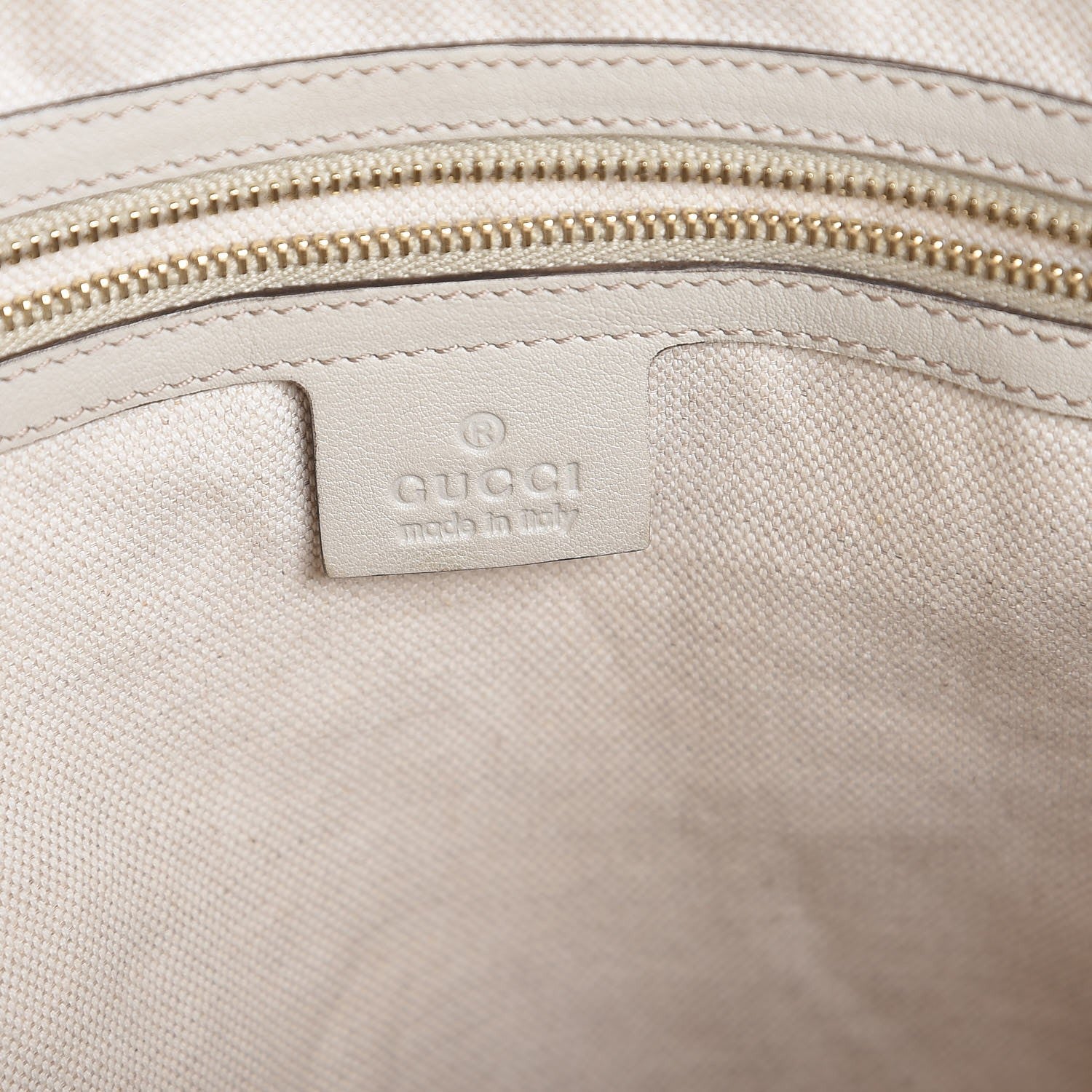 Gucci Guccissima Medium Bree Shoulder Bag Off White 6 of 7