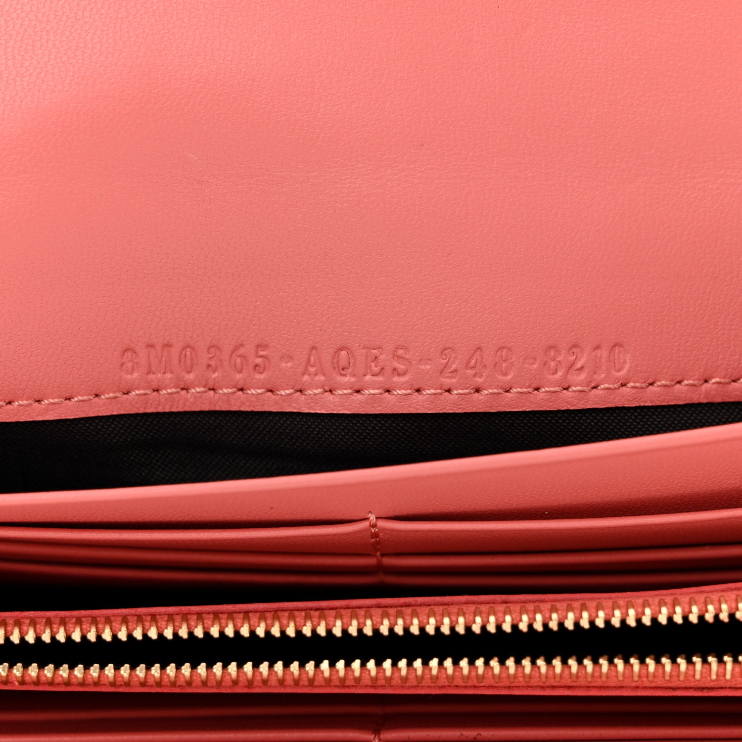 Fendi Nappa FF Embossed Continental Wallet On Chain Pink 7 of 10