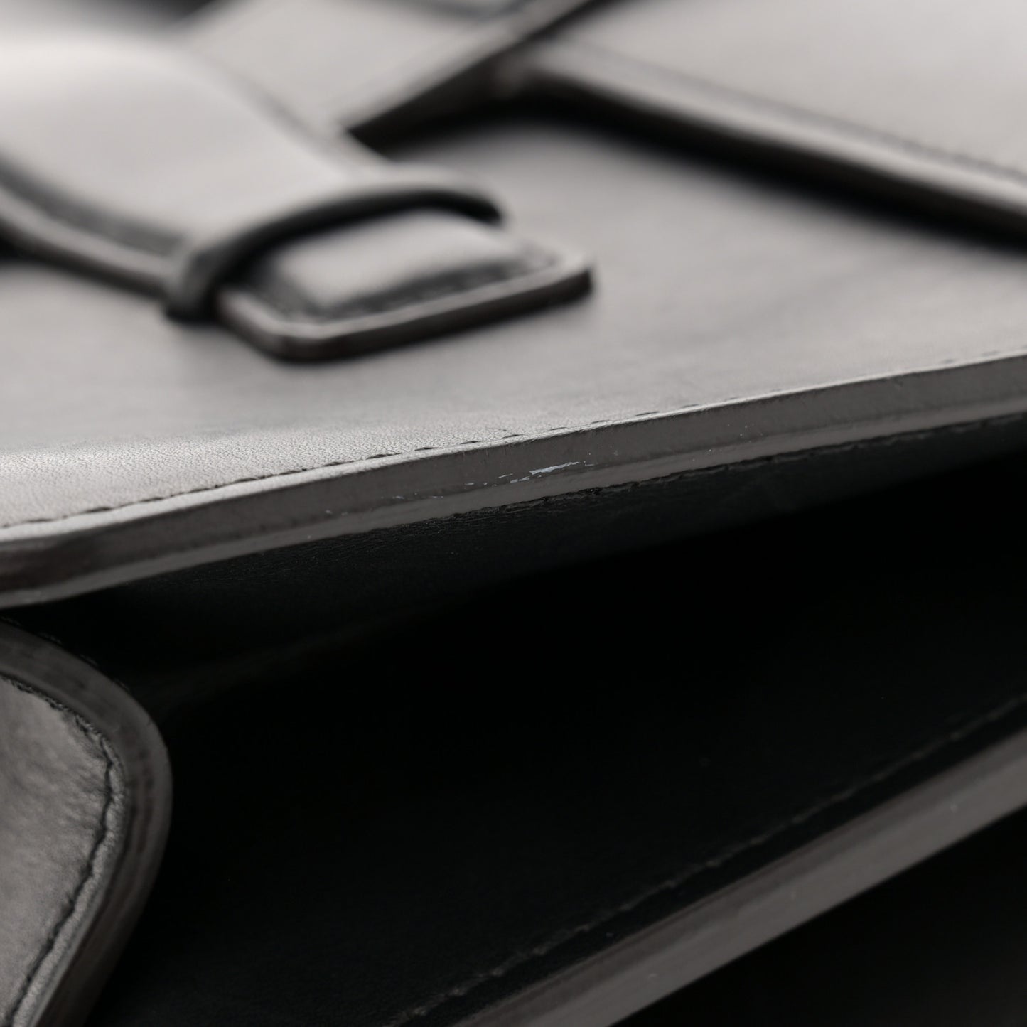 Natural Calfskin Medium Symmetrical Bag Black