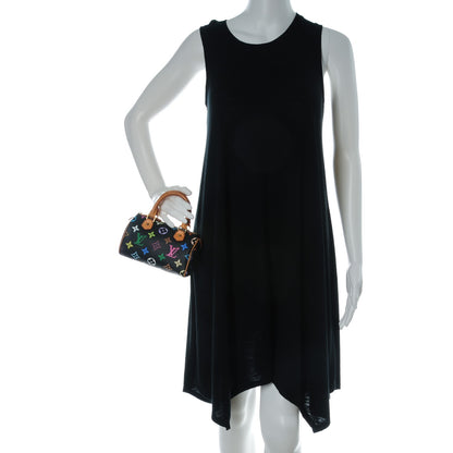 Louis Vuitton Monogram Multicolor Mini Sac HL Speedy Black 2 of 8