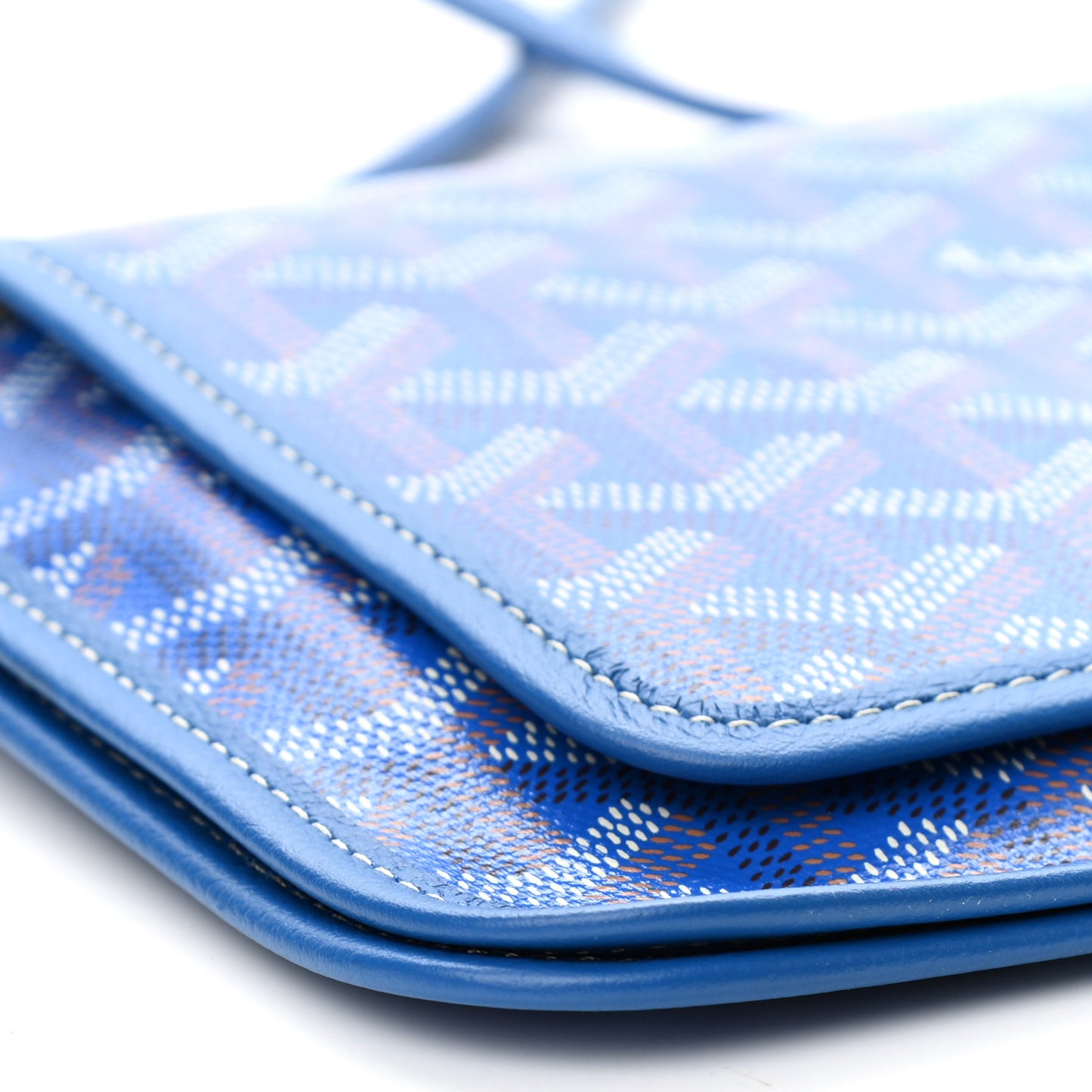 Goyardine Plumet Wallet Clutch Sky Blue