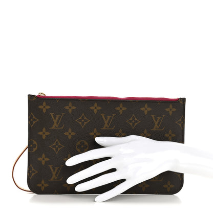 Louis Vuitton Monogram Neverfull MM GM Pochette Pivoine 2 of 9